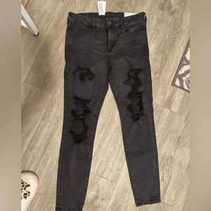 Size 12 American Eagle Distressed Next Level Stretch Jeans